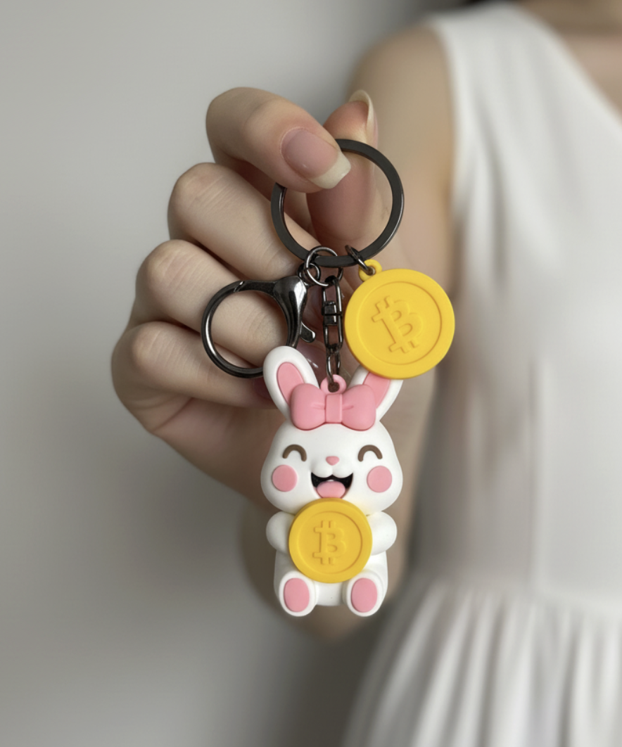 比特兔鑰匙圈手持展示